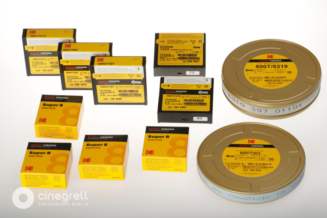 Cinegrell Postfactory Kodak Stock 8mm 16mm 35mm