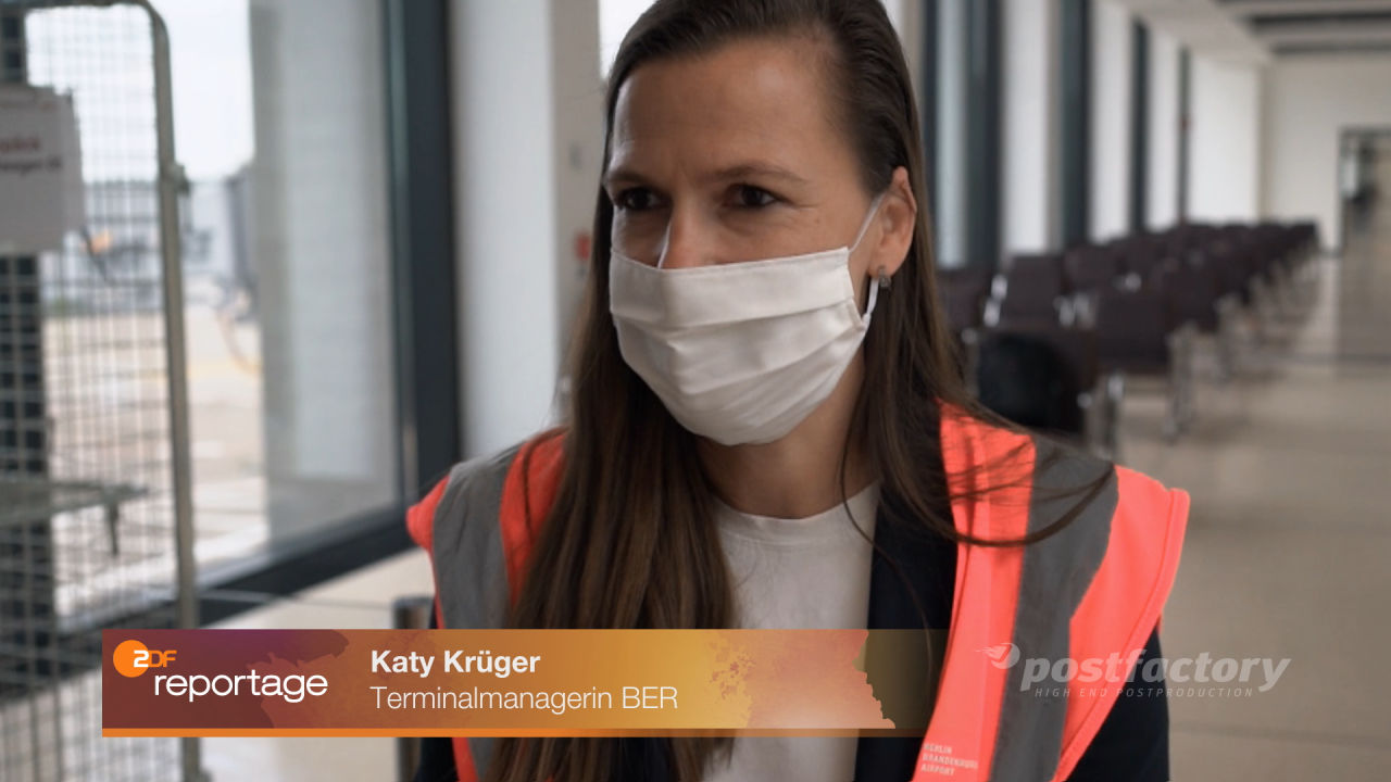 PostFactory ZDF Reportage Behrendt Alkhannak: Flughafen Berlin - Der Pannen-Airport BER geht an den Start