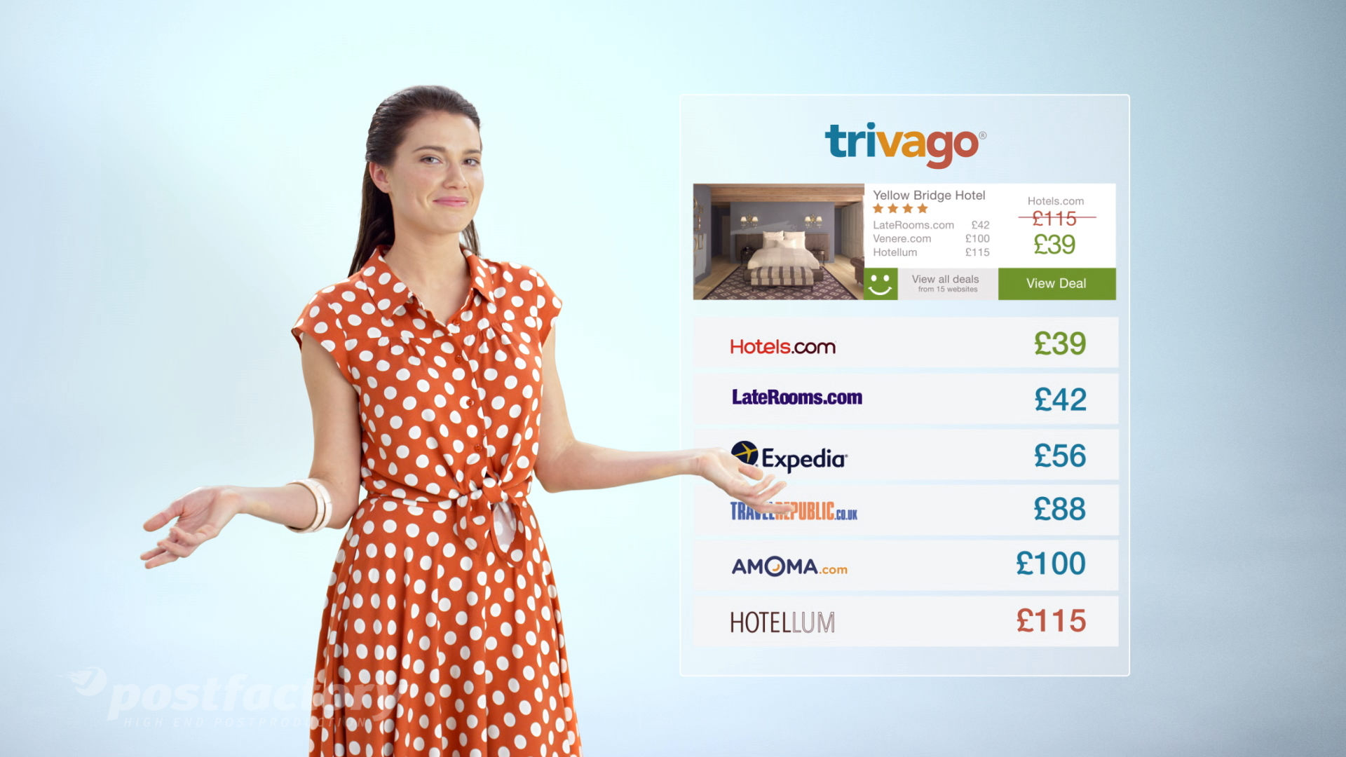 PostFactory: Trivago 2016 UK - Same Price Same Hotel